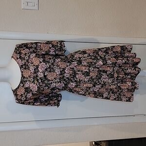 Spring Pink Floral Dress